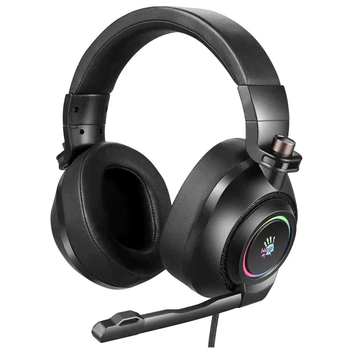 Наушники с микрофоном A4Tech Bloody G580 черные, USB-0