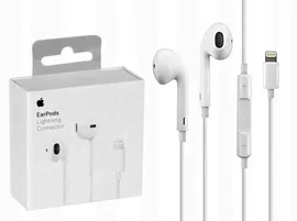 Проводные наушники с микрофоном Apple EarPods, Lightning 8-pin, белый